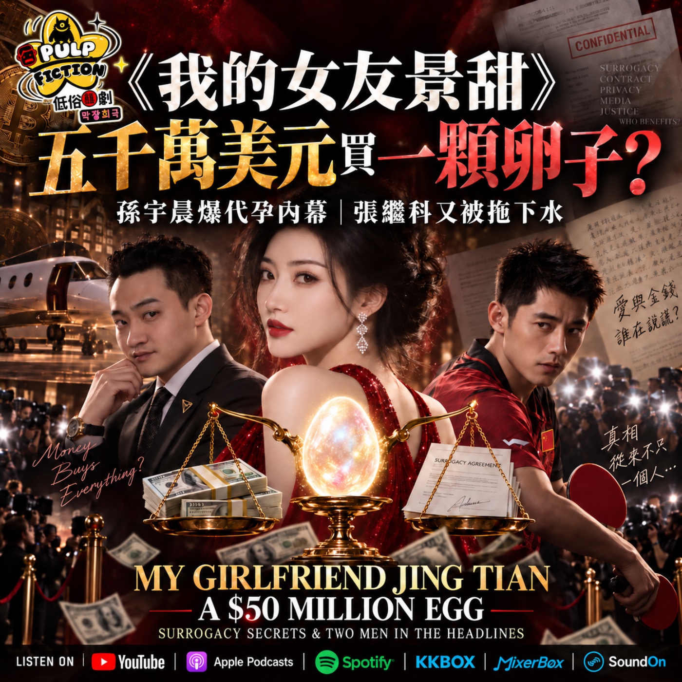 《我的女友景甜》： 五千萬美元買一顆卵子？ 孫宇晨爆代孕內幕，張繼科又被拖下水 MY GIRLFRIEND JING TIAN  A $50 Million Egg,  Surrogacy Secrets & Two Men in the HeadlineS05第五季EP301集