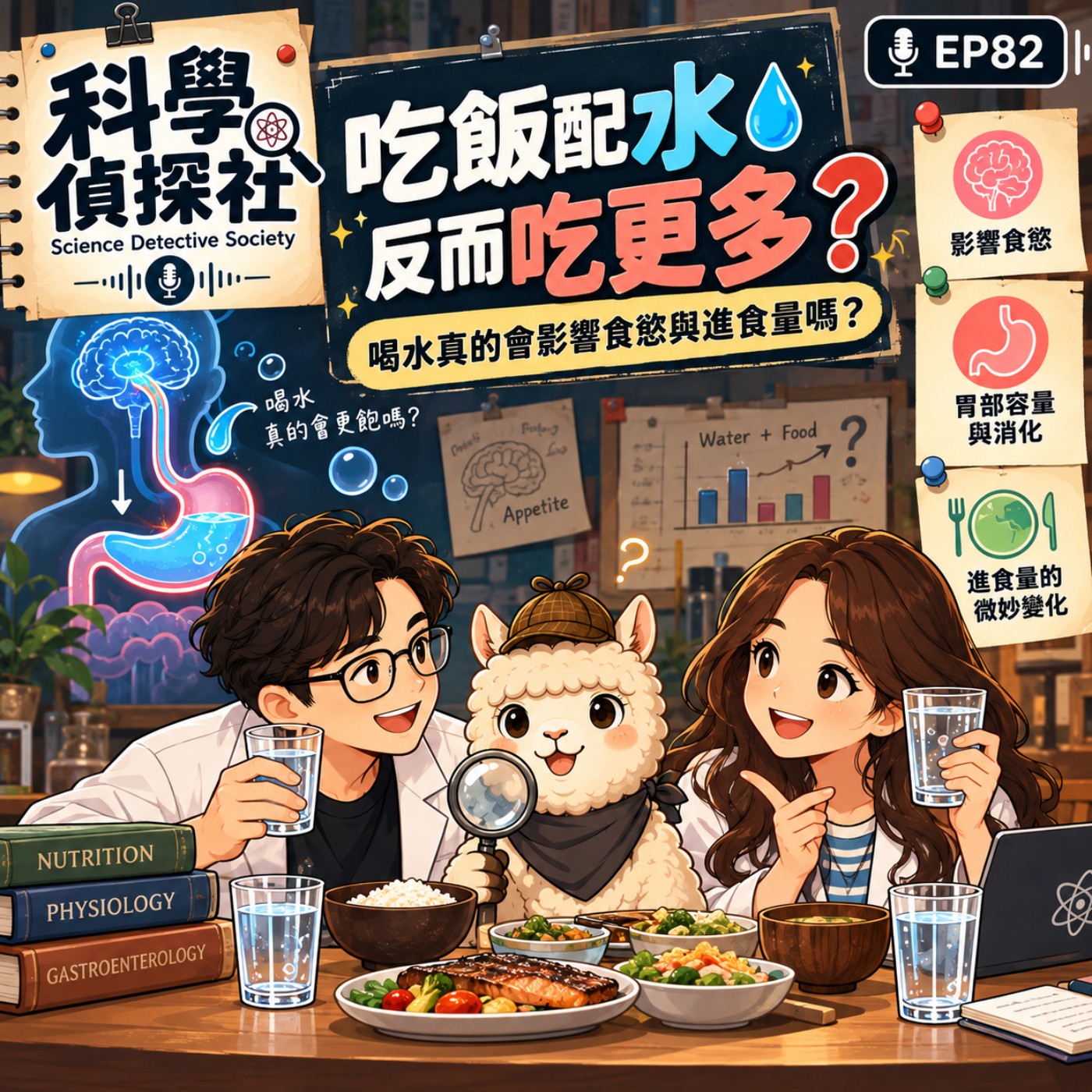 EP82|吃飯配水反而吃更多?喝水真的會影響食慾與進食量嗎?