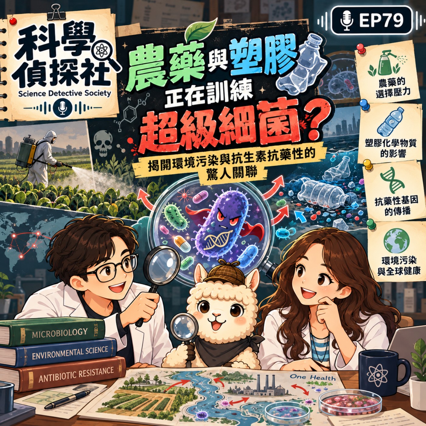 EP79|農藥與塑膠正在訓練超級細菌?揭開環境污染與抗生素抗藥性的驚人關聯