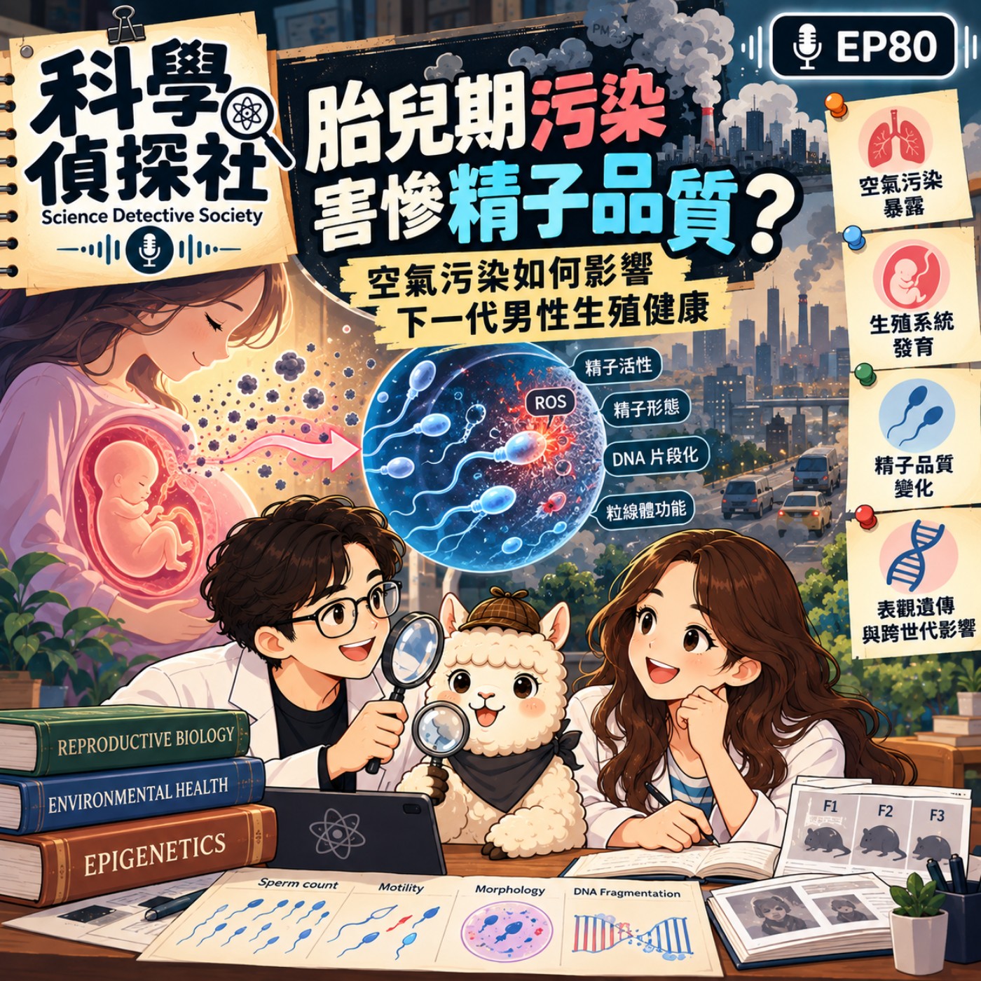 EP80|胎兒期污染害慘精子品質?空氣污染如何影響下一代男性生殖健康