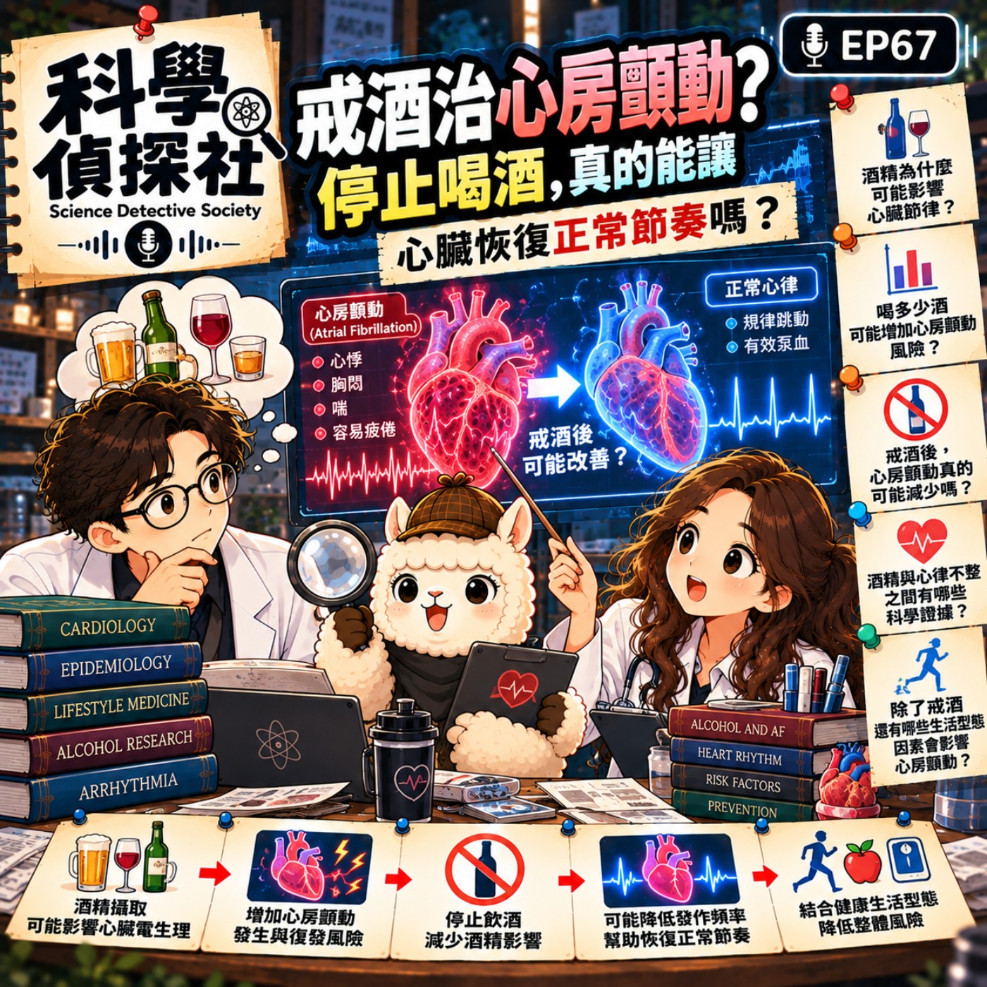 EP67|戒酒治心房顫動?停止喝酒,真的能讓心臟恢復正常節奏嗎?