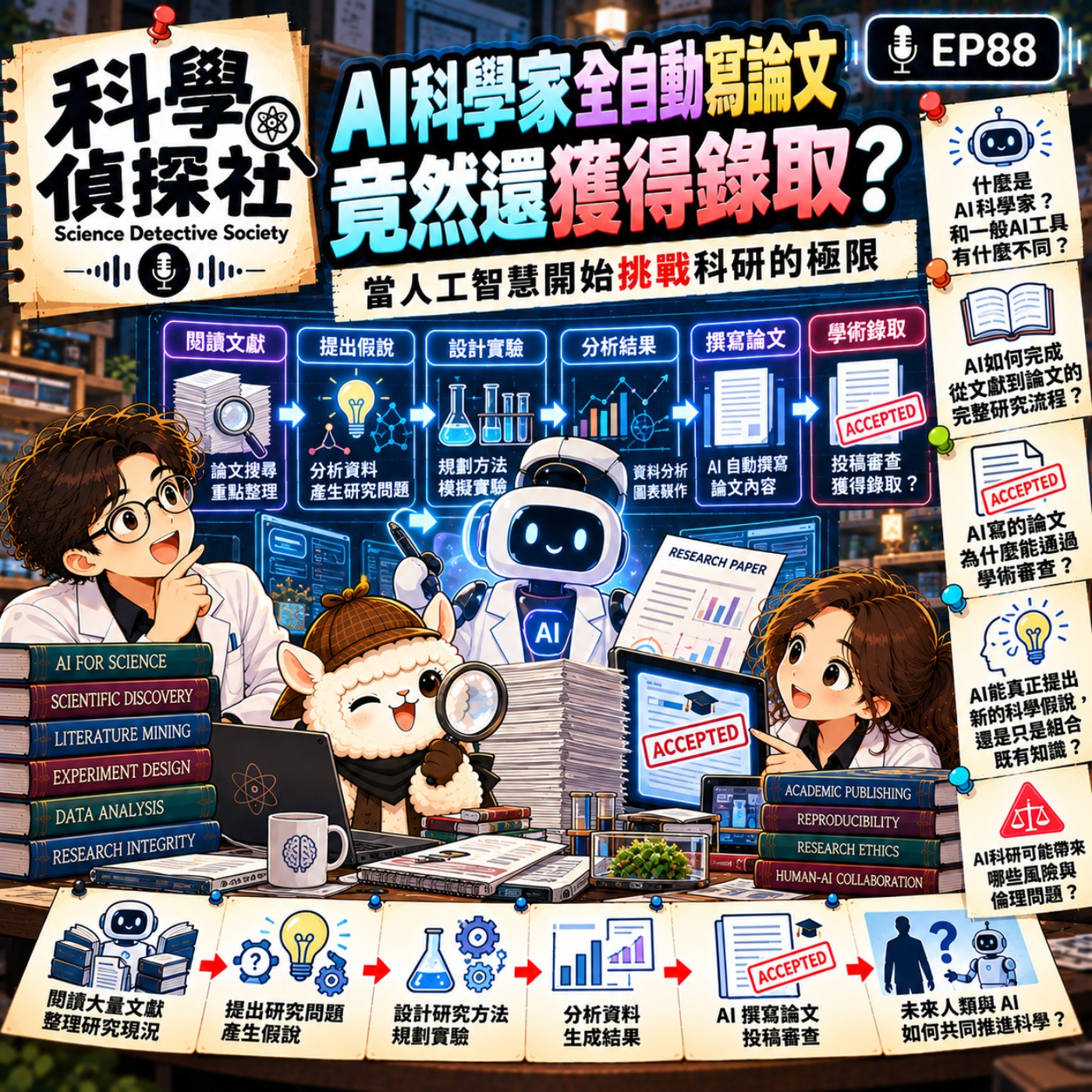 EP88|AI科學家全自動寫論文,竟然還獲得錄取?當人工智慧開始挑戰科研的極限
