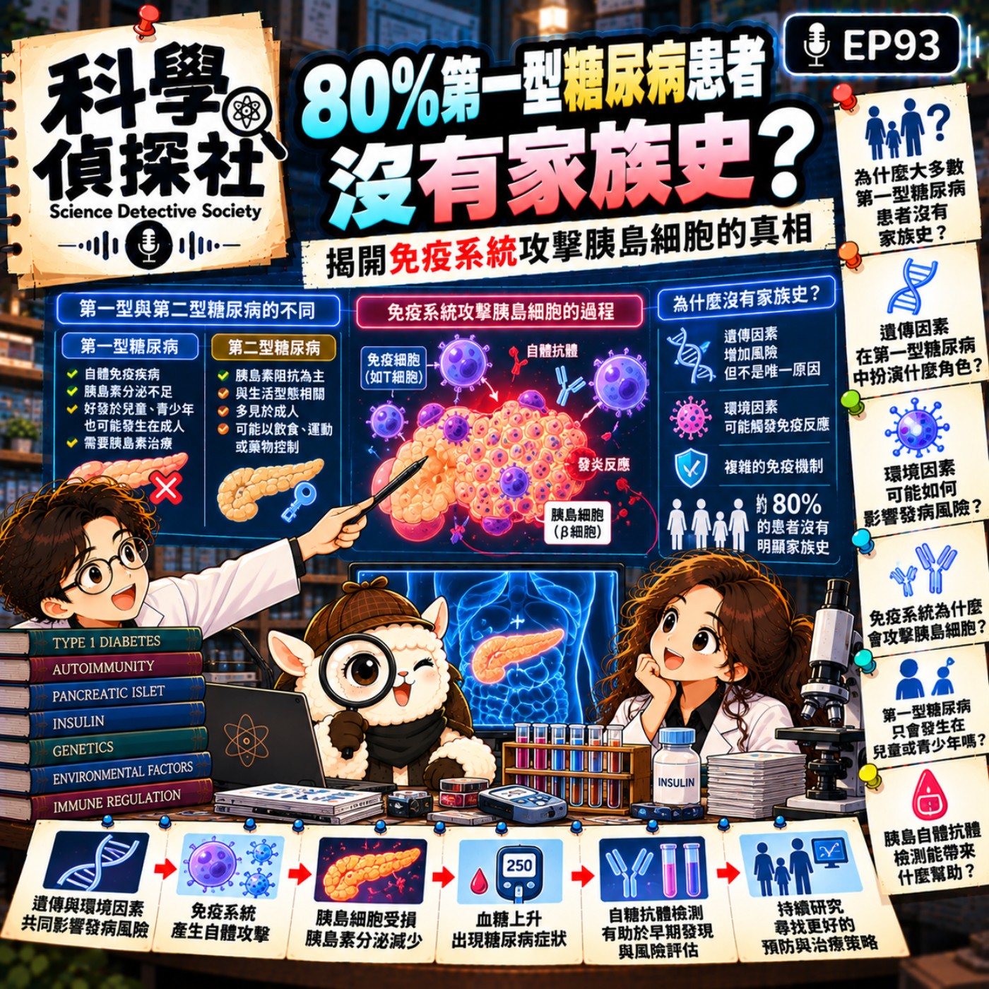 EP93|80%第一型糖尿病患者沒有家族史?揭開免疫系統攻擊胰島細胞的真相