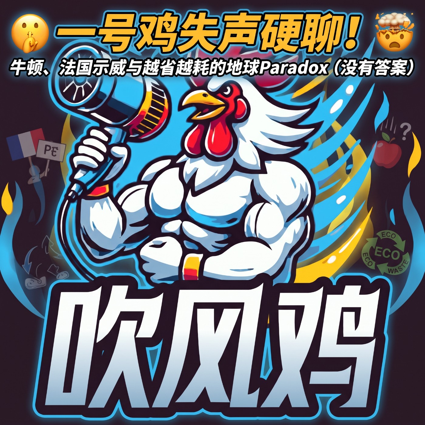 EP 74 一号鸡失声硬聊！从法国示威、牛顿能量守恒到地球的奇葩 Paradox，满脑子问题却没有答案